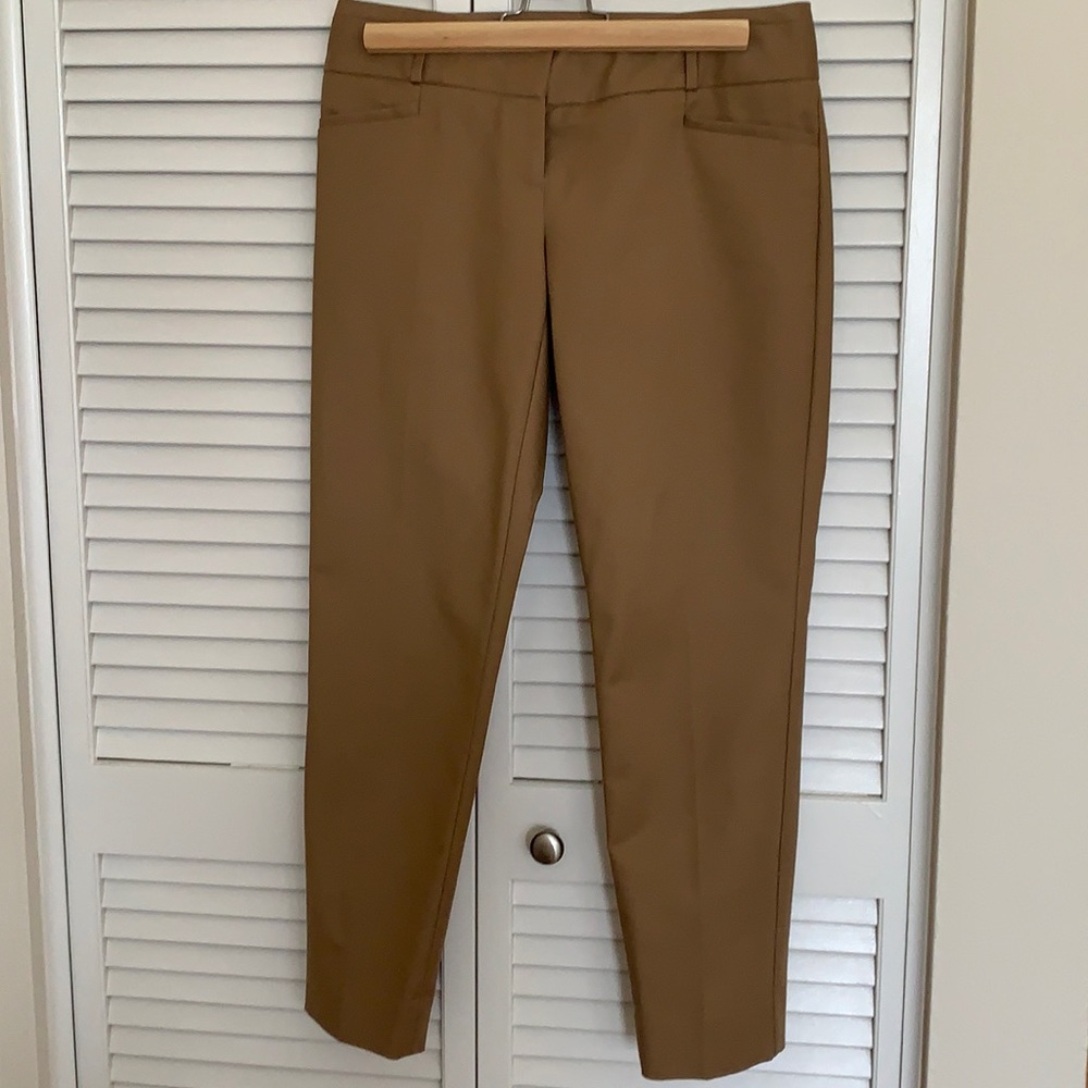 Camel color straight leg pants. Great condition!